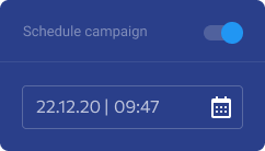 Schedule campaign